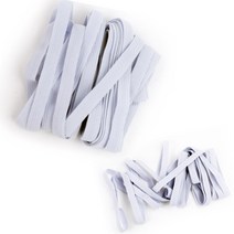납작 흰색 고무줄 골지 밴드 12골 탄성 수선 넓은 화이트 밴딩 만들기 옷 반바지 치마허리 DIY 부자재
