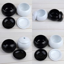 마트498 고급 원형 바둑알통 플라스틱케이스 노인정 오목두기 바둑강의 군대용품 방과후수업