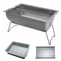 좌식형 바베큐그릴(중) 숯통포함 숯불 화로대, 좌식그릴(중)-숯통포함, 1개