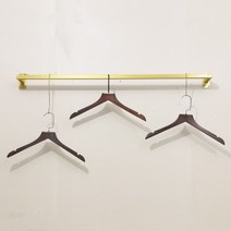 일자 벽행거 옷가게 의류 매장 벽면행거 행거, 골드 10x100cm