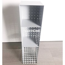 철제 벽선반 벽걸이 선반 럭셔리 타공판 디자인 진열대 감성 벽 인테리어 소품, 회색과흰색수직레이어