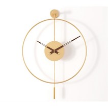 노먼벽시계 노몬 시계 아트월 바르셀로나 북유럽 집들이선물 모던, 골든 트럼펫 지름 40cm