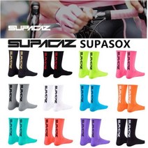 SUPACAZ 자전거양말 라이딩양말 싸이클양말 SUPASOX, 블랙(레드)