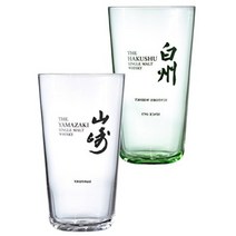 산토리 야마자키 하쿠슈 싱글 몰트 위스키잔 340ml 2개 By Suntory