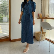 도트패턴스트랩반팔롱원피스