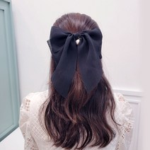 요루 쉬폰 리본 자동핀