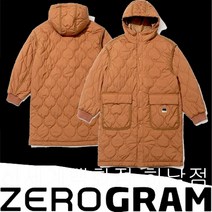[국내 매장판] 제로그램 남여공용 캠핑 퀼티드 롱 자켓 ZU1JPW2205 O4 288455