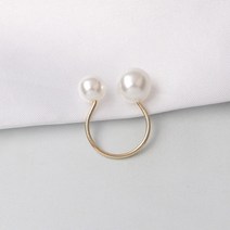 이니셜반지 학생커플링G293 패션 Mujer Anneau Anel 시뮬레이션 진주 조절 Anillos 여성을 위한 오픈 반지