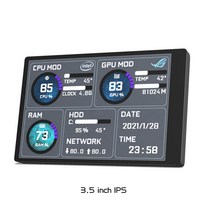 포터블 모니터 휴대용 듀얼 서브 13인치 15인치 17인치 3.5inch ips for, 3 5인치 ips