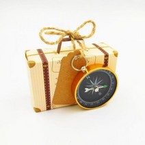 1 조각 결혼식 호의 Karft 종이 키 컴퍼스 태그 사탕 선물 상자 게스트 기념품 생일 파티 장식, Compass