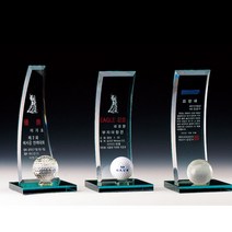 홀인원패 이글패 싱글패 골프 트로피 크리스탈트로피, 단품