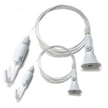 철물전 와이어 액자걸이/액자 고리/사진 걸이/천장 피스형/화이트 대 소, 1개, 대형