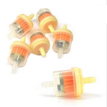 자동차 연료필터 오일필터 범용 인라인 가스/연료 필터 6MM-7MM 1/4 인치 잔디 깎는 기계 소형 엔진 10 개, 한개옵션0