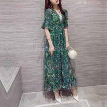 SAMARA 여성 비치 원피스 슬림 보헤미안 스타일 98호