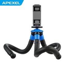 APEXEL APL-JJ07 이동식 휴대용 미니삼각대 휴대폰, 검정