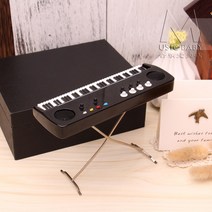 미니 전자 오르간 모형 나무 장식품 파이프 오르간 수제 모형 장식품 인형 악기 더블-58526, 05. 9cm 전자 오르간 [기프트