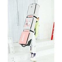 스노우보드 가방 더블 대용량 백팩 엣지백 스키휠백, 블랙 로고150x36cm