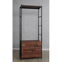 서랍장 시스템 행거 3단봉 600 드레스룸 서랍행거 DIY, 블랙그레이