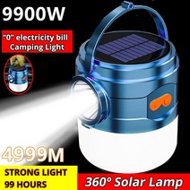 집어등 볼락 서치 usb집어등 찌보기등 밤낚시 헤드태양광 야외 비상 램프 9900 와트 충전식 전원 캠핑 랜, 01 solar camping light