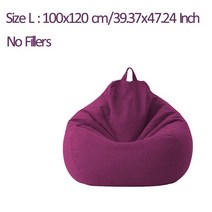 빈백 콩 가방 소파 의자 필러 천 의자 안락 의자 좌석 beanbag 쿠션 어린이 대형, 엘 퍼플