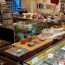 1단 High 브레드박스 원목 투명 디저트 베이커리 쇼케이스 진열장 빵보관함 카페용품