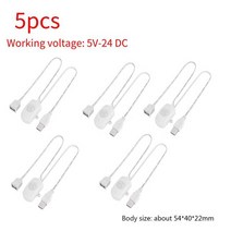 센서모듈 DC 5V/12V/24V USB 바디 적외선 PIR 모션 센서 스위치 LED 라이트 스트립 자동 인체 감지기, [06] 5pcs White