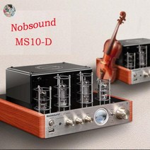 진공관앰프 Nobsound 홈 오디오 튜브 앰프 6P1 DIY 키트 6Z4 6N2 6P1 스테인레스 스틸 쉘 전원 출력 2x4W ac110 220, 10 With Bluetooth gold, 110V