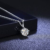 Zeresi 모조 다이아몬드 925순은 목걸이 팬던트