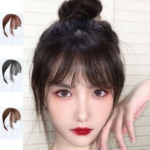 키밍 여성 인모 정수리가발 앞머리 부분가발 3컬러, 1, 딥 브라운, 본상품선택