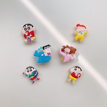 로지도이 못말리는 캐릭터 신발데코 야광 LED 파츠 4탄 6종
