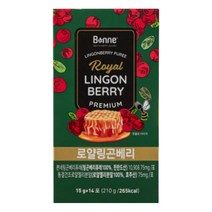본네 프리미엄 로얄 링곤베리 퓨레 14포, 15g