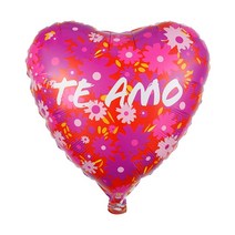지구본 5/10pcs 18inch TE AMO Spanish 나는 호일 풍선 하트 모양 헬륨 에어 글로브 발렌타인 데이 웨딩 장, 43 style43_01 5pcs_01 18 인치