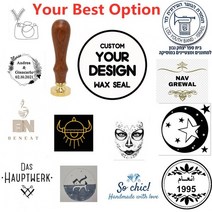 실링왁스인장 주문제작 실링왁스도장 로고 스탬프 맞춤 스탬프 왁 스 물개 diy 씰링, 타원형 30x21mm