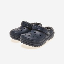 (국내매장판) 크록스 클래식 라인드 클로그 키즈 CRS203506 NAVY/CHARCOAL