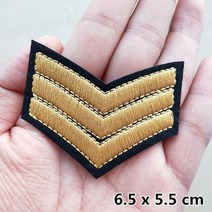 의류 군사 스티커에 대한 패치에 황금 방패 스타 자수 철 배낭에 줄무늬 아플리케 실버, 425