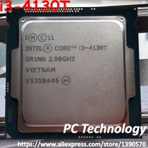 리퍼 CPU 오리지널 인텔 코어 i3-4130T SR1NN CPU 2.90GHz 3M 35W 22nm LGA1150 i3 듀얼 데스크탑 프로세서, 한개옵션0