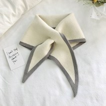 울 스카프 울실크 여자 목도리 가을 머플러 삼각숄 봄 쁘띠 여성숄 예쁜 유니폼 간절기 목 연출 단색 스카프 아이보리