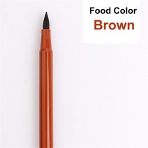 식용펜 식용색소 천연 세트 카라멜 초콜릿 식용 잉크 마커 안료 펜 케이크 장식 도구 음식 색칠 그리기 비, 06 Brown