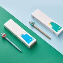 모나미 153 아이디 볼펜 힐링 한정판 무료각인, 브라운