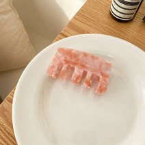 올림머리 악어 집게 핀 셀프 장식 헤어 하는법 대형 긴 머리 삔 반머리 찐핑크