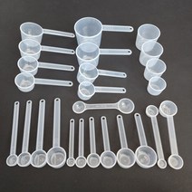 국산계량스푼 계량컵 25종전제품1~200cc 낱개및세트구매가능