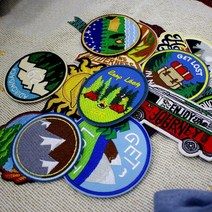 열접착자수 아플리케 대형패치 큰 캠핑 와펜, 와펜 C/2, 1개