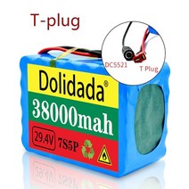 새로운 24v 38ah 배터리 팩 250 w 350 w 29.4v 7s5p 배낭 휠체어 전기 자전거 리튬 이온 배터리, 금