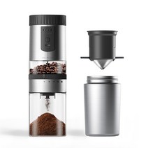[업소용자동커피그라인더] 그라프 자동 커피 그라인더 원두가는기계 전동 분쇄기 가정용 커피메이커 (화이트/블랙), 블랙