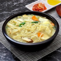 칼국수밀키트 수제비 칼국수 밀키트 육수 감자 버섯 파 청양국수 곡물수제비 면 세트 캠핑 일산맛집 일산비빔마켓, 1개