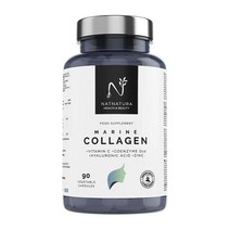 N NATURE HEALTH & BEAUTY 가수분해 해양 콜라겐 + 히알루론산 + 코엔자임 Q10 + 비타민 C + 아연. 피부를 밝게 하고 관절을 보호하며 에너지를 강화합니다., 4개