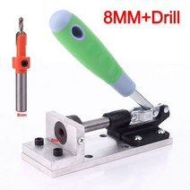 목공 타공기 8mm/15mm 수동 엣지 밴딩 펀칭 홀 머신 밴더 가이드 목공 가죽 펀치 툴, 01 A 8MM