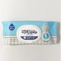 물에녹는물티슈 화장실용 비데용 비데 물티슈 비데티슈 60매x10
