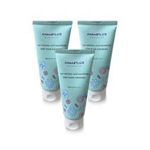 안나플러스 천연 약산성 4GF 딥 폼 클렌징 150ml x 3개