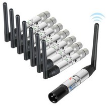 DMX512 DFI DJ 무선 수신기 송신기 24G LED 무대 조명 파 이동 헤드 빔 4, 1 Transmitter+UK Plug